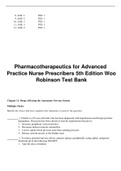 Pharmacotherapeutics for Advanced Practice Nurse Prescribers 5th Edition Woo Robinson Test Bank Chapter 11. Drugs Affecting the Autonomic Nervous System