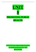 BTEC H&S Care Unit 8: Promoting Public Health assignment 1.