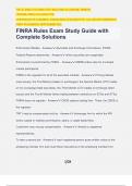 FINRA Rules Exam Study Guide with Complete Solutions