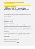 SIE Exam Unit 10 – Issues Exam Questions and Answers | 100% Pass