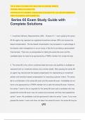 Series 65 Exam Study Guide with Complete Solutions