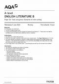 2024 AQA A LEVEL ENGLISH LITERATURE B PAPER 2A QUESTION PAPER (7717/2A: Texts and genres: Elements of crime writing)