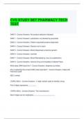 CVS STUDY SET PHARMACY TECH TEST 2024-2025