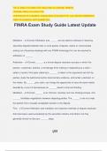 FINRA Exam Study Guide Latest Update