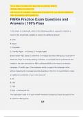 FINRA Practice Exam Questions and Answers | 100% Pass