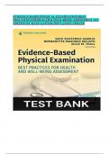 EVIDENCE-BASED PHYSICAL EXAMINATION BEST PRACTICES FOR HEALTH & WELL-BEING ASSESSMENT 1ST EDITION BY KATE GAWLIK DNP LATEST UPDATE