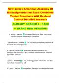 New Jersey American Academy Of  Micropigmentation Exam Combined  Tested Questions With Revised  Correct Detailed Answers   |ALREADY GRADED A+ PASS   >> BRAND NEW VERSION!! 