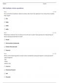 FOOD SCIENCE CDE TEST 2 QUESTIONS AND ANSWERS