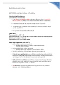  MED SURG 245 Mark Klimek Lecture Notes 2-1 complete solution