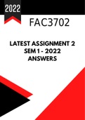 FAC3702 NEW Assignment 2 for 2022 (Sem 1 - 2022)
