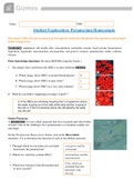 Gizmos Student Exploration: Paramecium Homeostasis