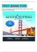 TEST BANK FOR:  financial & managerial accounting for mbas, 6th edition by easton, halsey, mcanally, hartgraves & morse latest update 