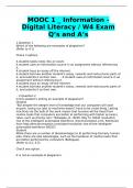 MOOC 1 _ Information - Digital Literacy / W4 Exam Q’s and A’s