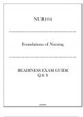 (FOR) NUR104 Foundations of Nursing - Readiness Exam Guide - 2024