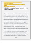 MSN 620 musculoskeletal module 4 with correct answers