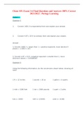 Chem 103: Exam 1-6 Final Questions and Answers 100% Correct 2021/2022 - Portage Learning