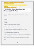 TCIC/NCIC Exam Questions and Answers | 100% Pass