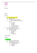 NURSING NUR4970 Outline. Overview