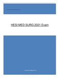 HESI MED SURG 2021 Exam