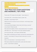 NHA PRACTICE EXAM QUESTIONS AND ANSWERS | 100% PASS