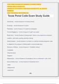 Texas Penal Code Exam Study Guide