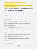 TEAS exam - version 7 Exam Questions and Answers | 100% Pass