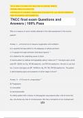 TNCC final exam Questions and Answers | 100% Pass