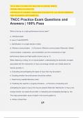 TNCC Practice Exam Questions and Answers | 100% Pass