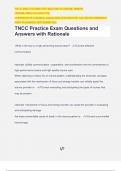 TNCC Practice Exam Questions and Answers with Rationale