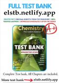 Test Bank - Chemistry: The Central Science, 15th Edition (Brown, 2018), Chapter 1-24 | All Chapters