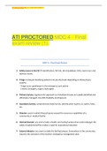 ATI PROCTORED MDC 4 - Final exam review (1) graded A