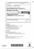 2024 EDEXCEL GCSE PHYSICAL EDUCATION COMPONENT 2