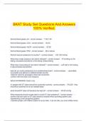   BKAT Study Set Questions And Answers 100% Verified.