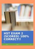 HST EXAM 2 (SCORED) 100% CORRECT!!