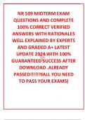 NR 509 MIDTERM EXAM  QUESTIONS AND COMPLETE 100% CORRECT VERIFIED ANSWERS WITH RATIONALES WELL EXPLAINED BY EXPERTS AND GRADED A+ LATEST UPDATE 2024 WITH 100% GUARANTEED SUCCESS AFTER DOWNLOAD .ALREADY PASSED!!!!!!9ALL YOU NEED TO PASS YOUR EXAMS)