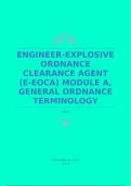 ENGINEER-EXPLOSIVE ORDNANCE CLEARANCE AGENT (E-EOCA) MODULE A, GENERAL ORDNANCE TERMINOLOGY