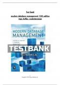 Test bank  modern database management 13th edition  topi, hoffer, venkataraman