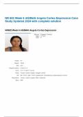 NR 602 Week 6 iHUMAN Angela Cortez-Depression Case Study Updated 2024 with complete solution