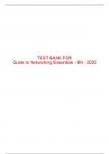 Test Bank For Guide to Networking Essentials - 8th - 2020 All Chapters - 9780357118283