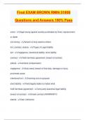 Final EXAM BROWN RMIN 5100S Questions and Answers 100% Pass