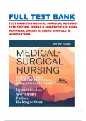 Test Bank Medical Surgical Nursing{10th Edition} Ignatavicius Workman | All Chapters Included | Elaborated Answers | Updated