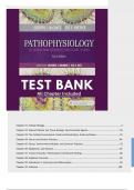 TEST BANK PATHOPHYSIOLOGY THE BIOLOGIC BASIS FOR DISEASE IN ADULTS AND CHILDREN 8th Edition Kathryn L McCance, Sue E Huether Test bank Questions and Complete Solutions to All Chapters