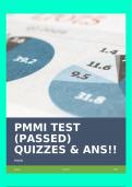 PMMI TEST (PASSED) QUIZZES & ANS!!