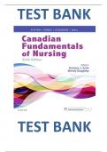 TEST BANK FOR Canadian Fundamentals of Nursing 6th Edition By Patricia Potter, Wendy Duggleby, Patricia Stockert, Barbara Astle, Anne Perry & Amy Hall | 9781771721134 | Chapter 1-48 Complete Guide A+