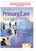 Test Bank FOR Primary Care: Art and Science of Advanced Practice Nursing - An Interprofessional Approach 6th edition Dunphy All Chapters 1-82 With Rationales Revised Edition Latest Update 2024-2025