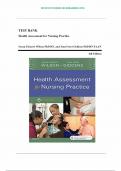 Test Bank for Health Assessment for Nursing Practice, 6th Edition by Wilson, Chapter 1-24, A+ guide.