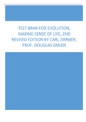 Test Bank for Evolution, Making Sense Of Life, 2nd Revised Edition by Carl Zimmer, Prof. Douglas Emlen