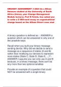 ORG4801 ASSIGNMENT 3 2024 As a BCom Honours student at the University of South Africa (Unisa), your Change Management Module lecturer, Prof N Fetola, has asked you to write a 2 000-word essay on organisational change based on the Allianz Direct case stud