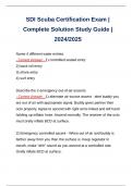 SDI Scuba Certification Exam | Complete Solution Study Guide | 2024/2025