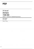 aqa A-level PHYSICS (7408/3BC)Paper 3 Section B Engineering physics June 2024 OFFICIAL Mark Scheme